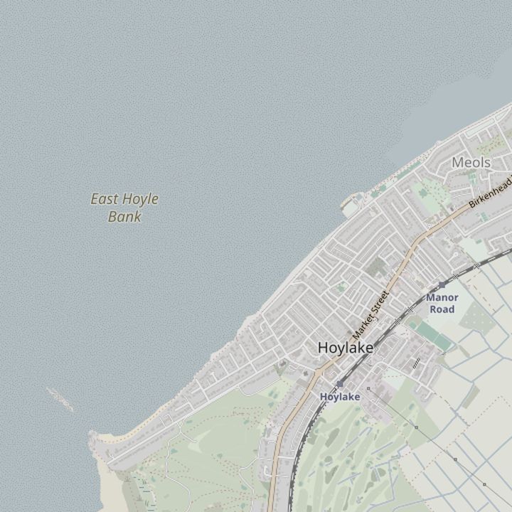 Map of Hoylake and the surrounding streets